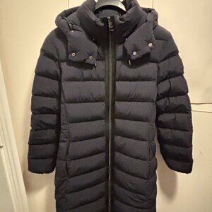 Mackage Women Farren Stretch Lightweight Down Coat with Removable Hood
